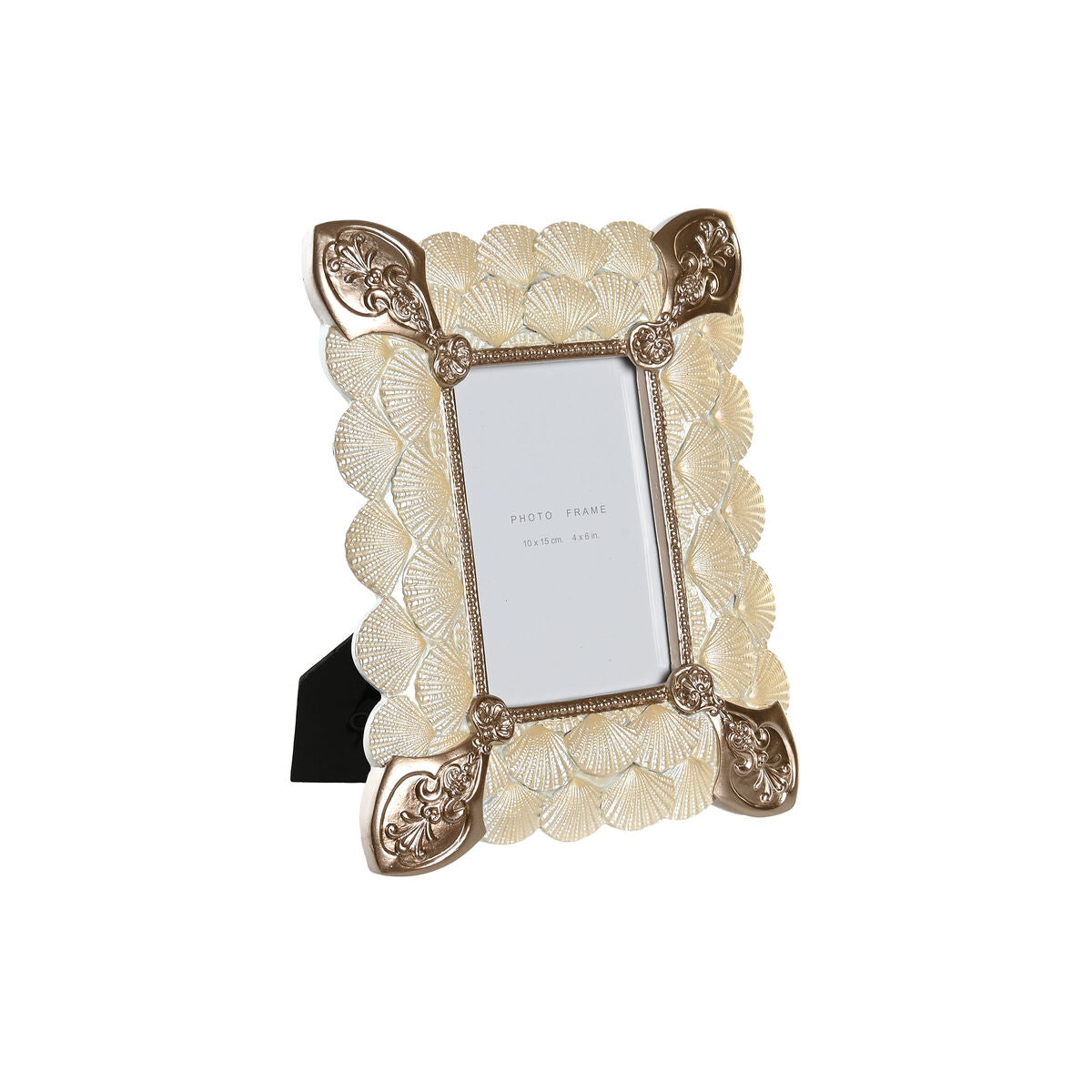 Photo frame DKD Home Decor 20,4 x 2,5 x 26 cm Copper White Resin Romantic-0