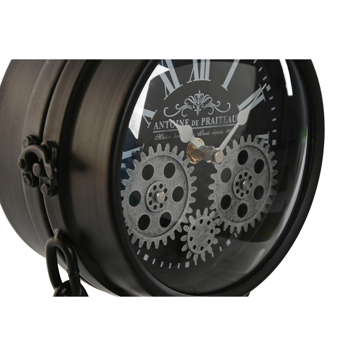 Table clock Home ESPRIT Black Silver-1