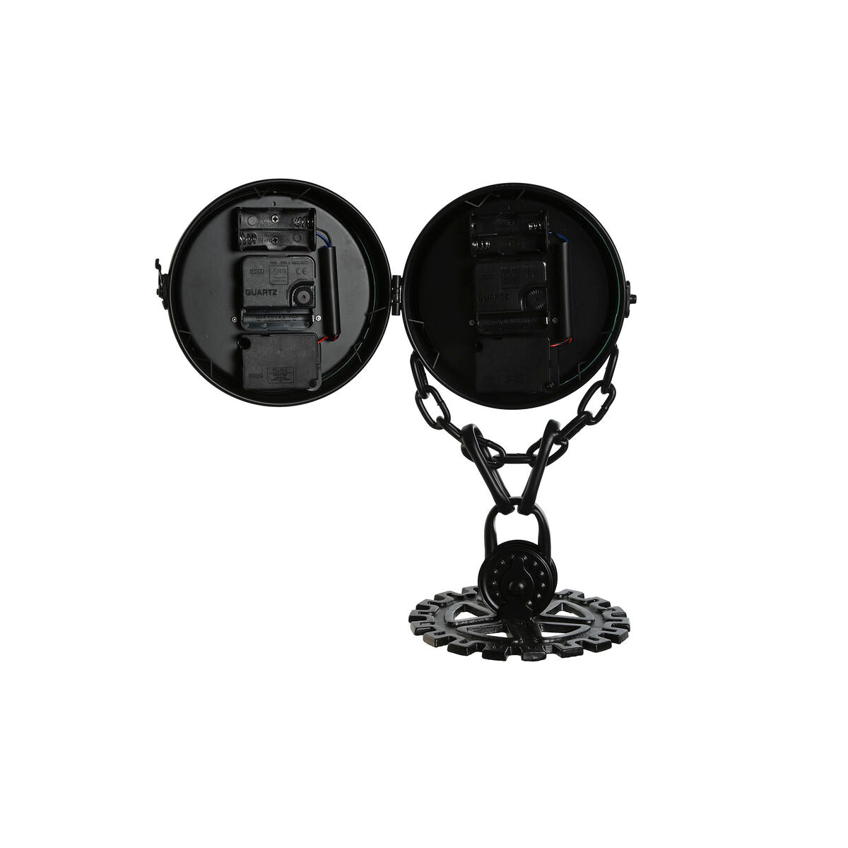 Table clock Home ESPRIT Black Silver-4