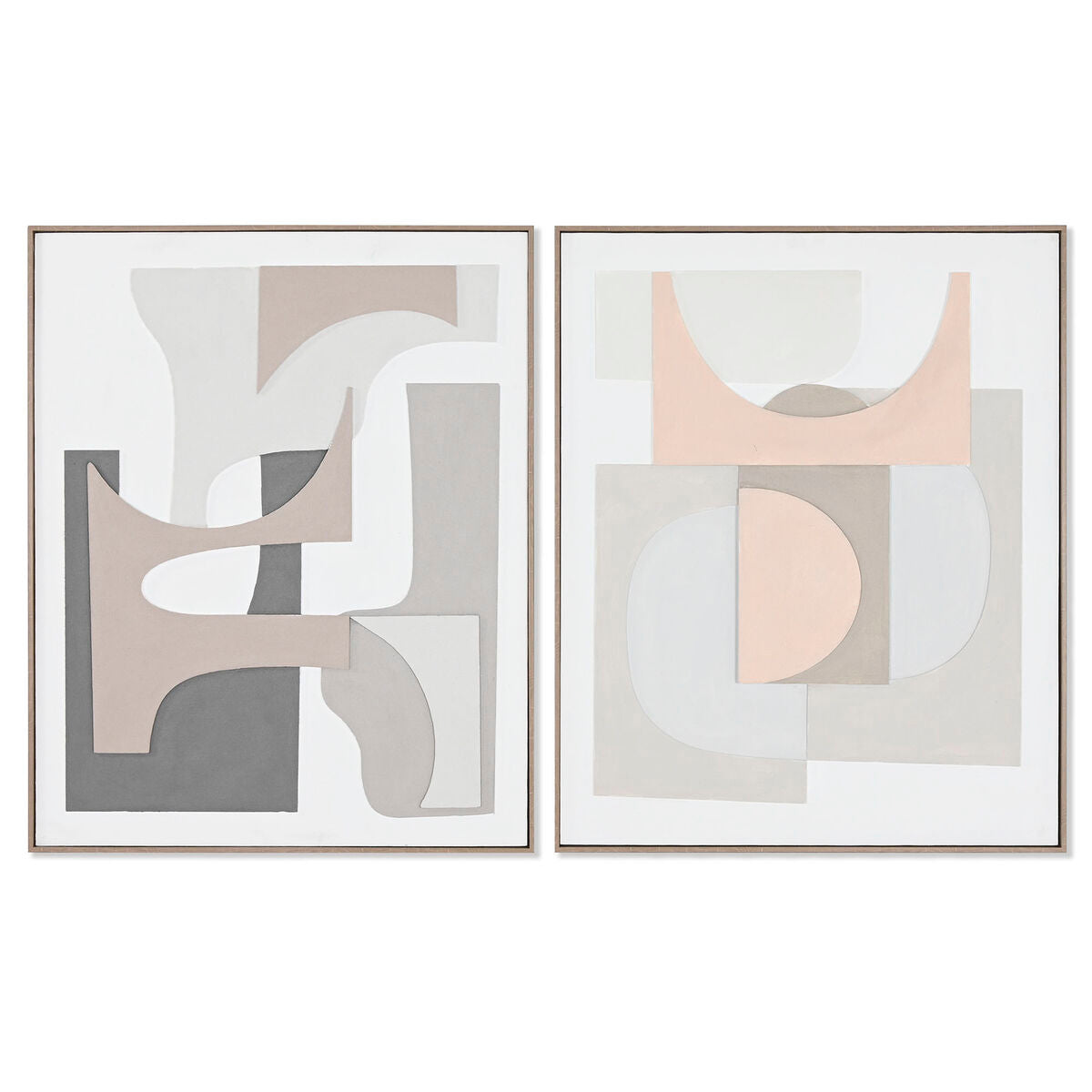 Canvas Home ESPRIT Pinewood Canvas 82 x 4,5 x 102 cm 82,3 x 4,5 x 102 cm-0