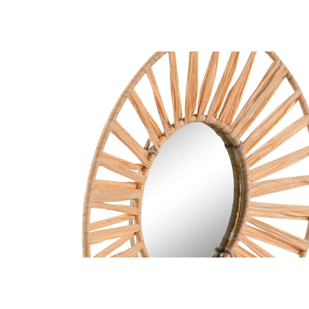 Mirror Set Home ESPRIT Natural Scandi 20 x 2 x 20 cm (3 Pieces)-2