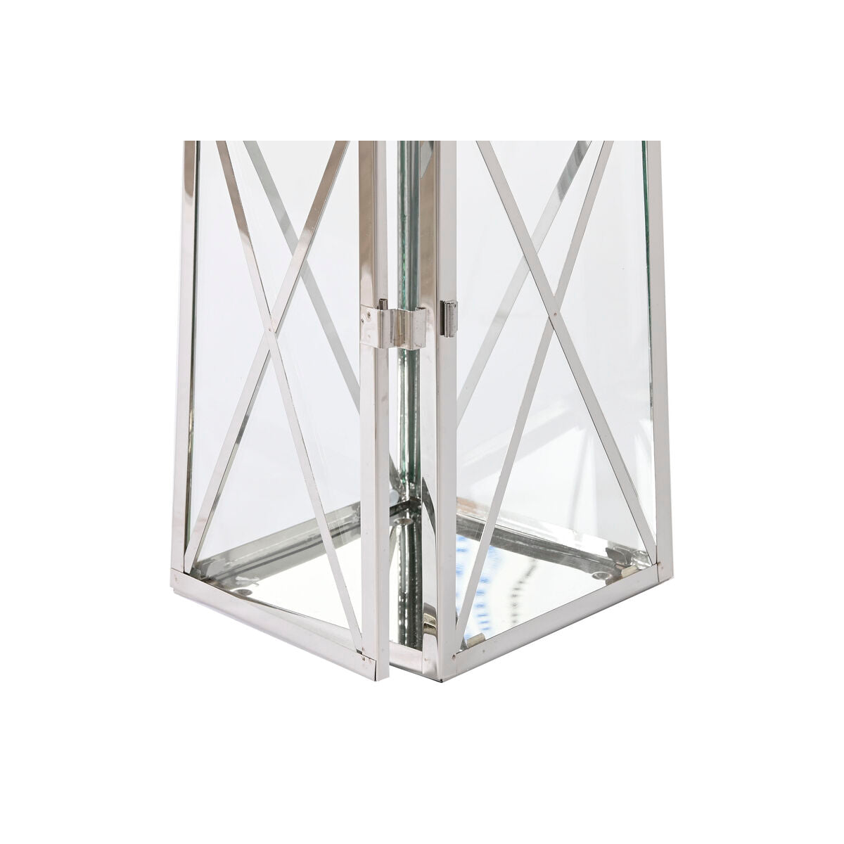 Lantern Home ESPRIT Silver Crystal Steel Chromed 20 x 20 x 48 cm (3 Pieces)-2