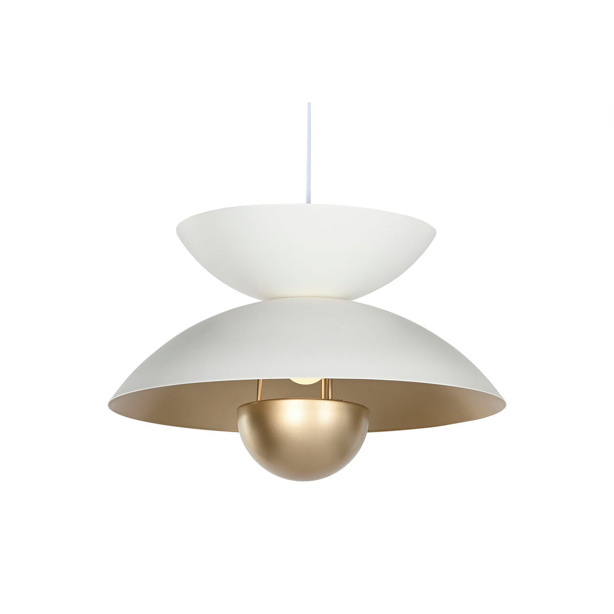 Ceiling Light Home ESPRIT White Golden Metal 50 W 36 x 36 x 22 cm-4