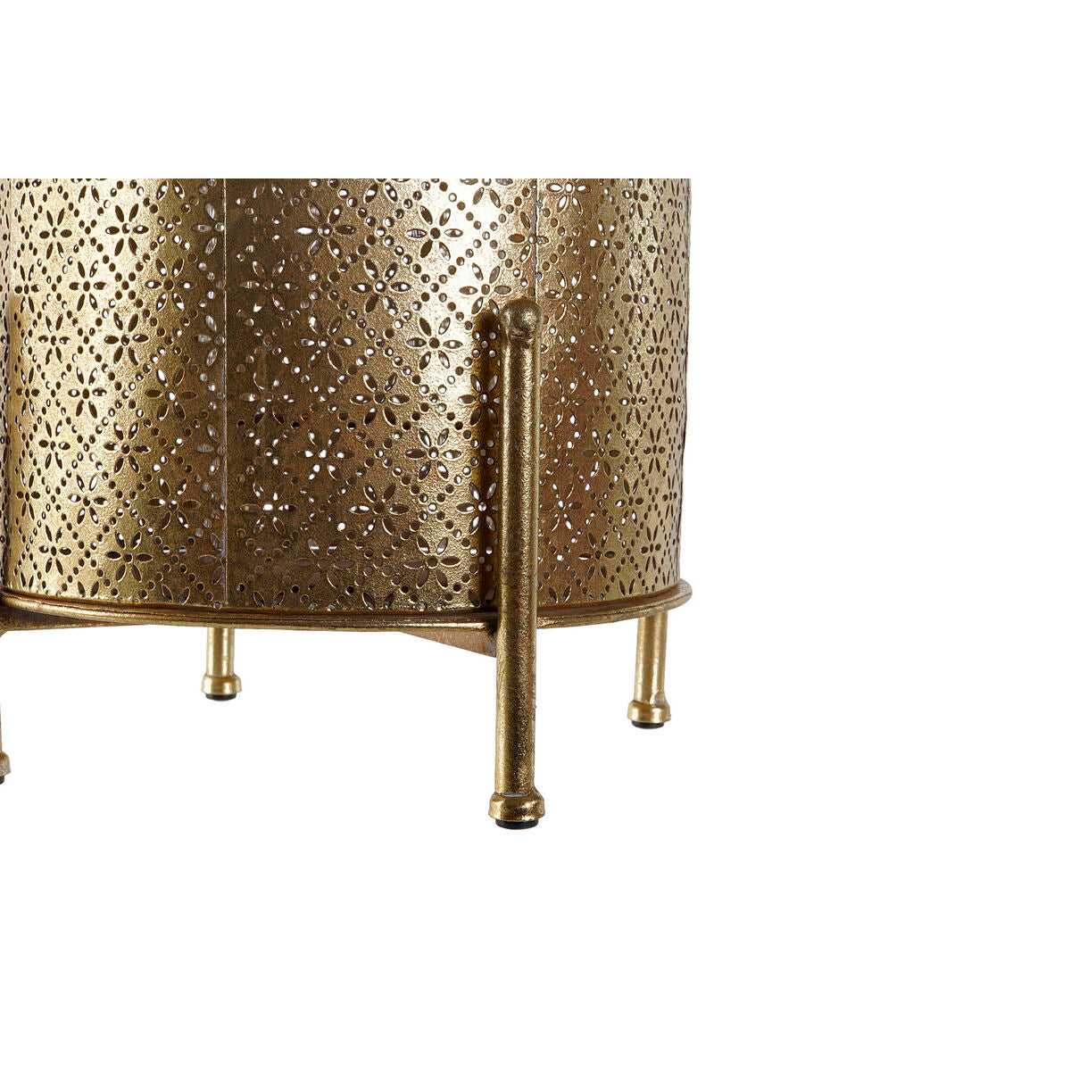 Candleholder Home ESPRIT Golden Metal Crystal 24 x 24 x 33 cm-2