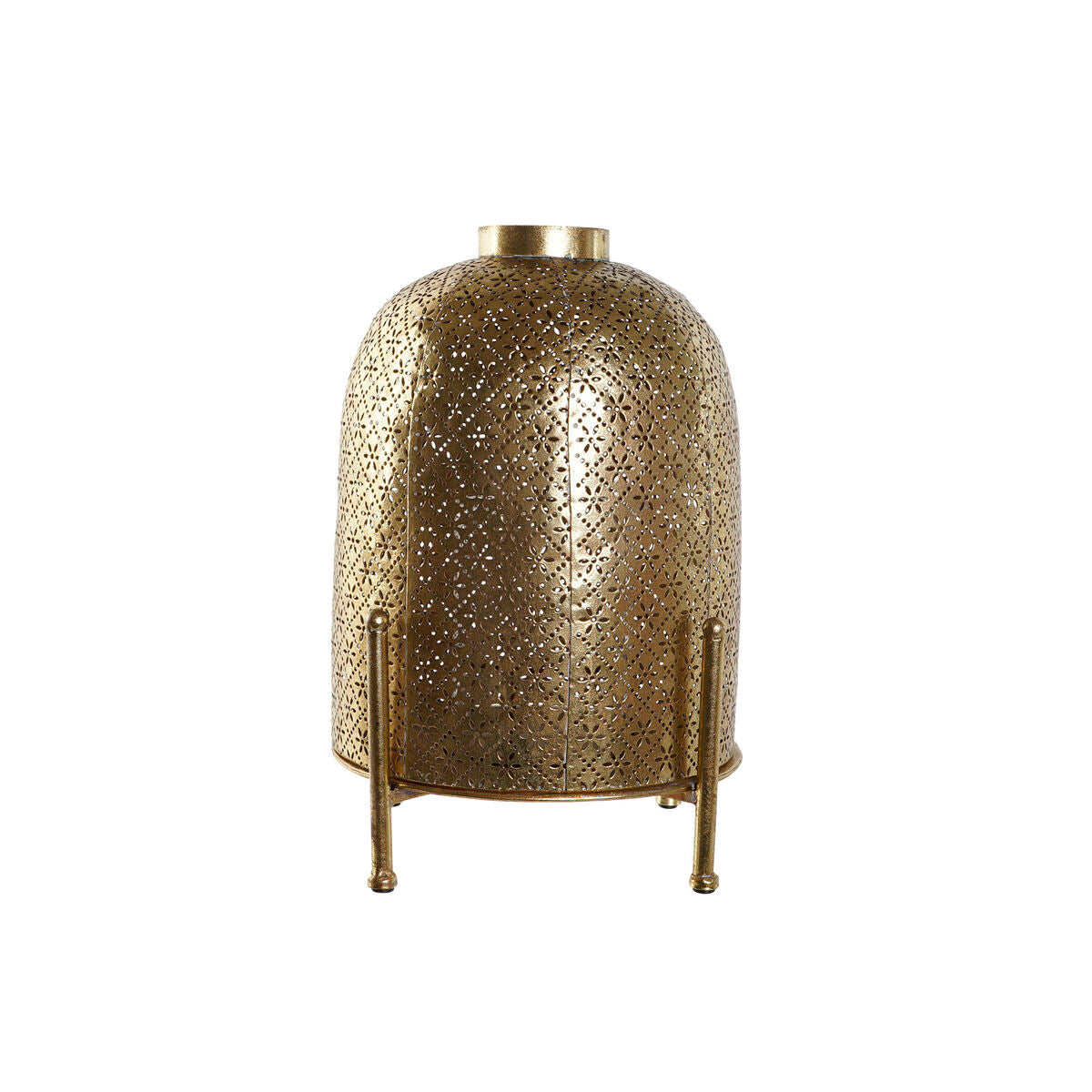 Candleholder Home ESPRIT Golden Metal Crystal 24 x 24 x 33 cm-0