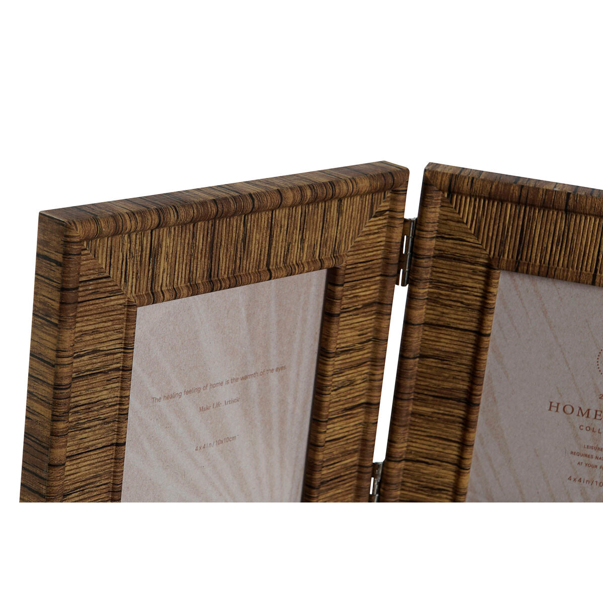 Photo frame Home ESPRIT Brown Beige Natural Ivory Crystal polystyrene 47 X 2 X 16 cm (4 Units)-3