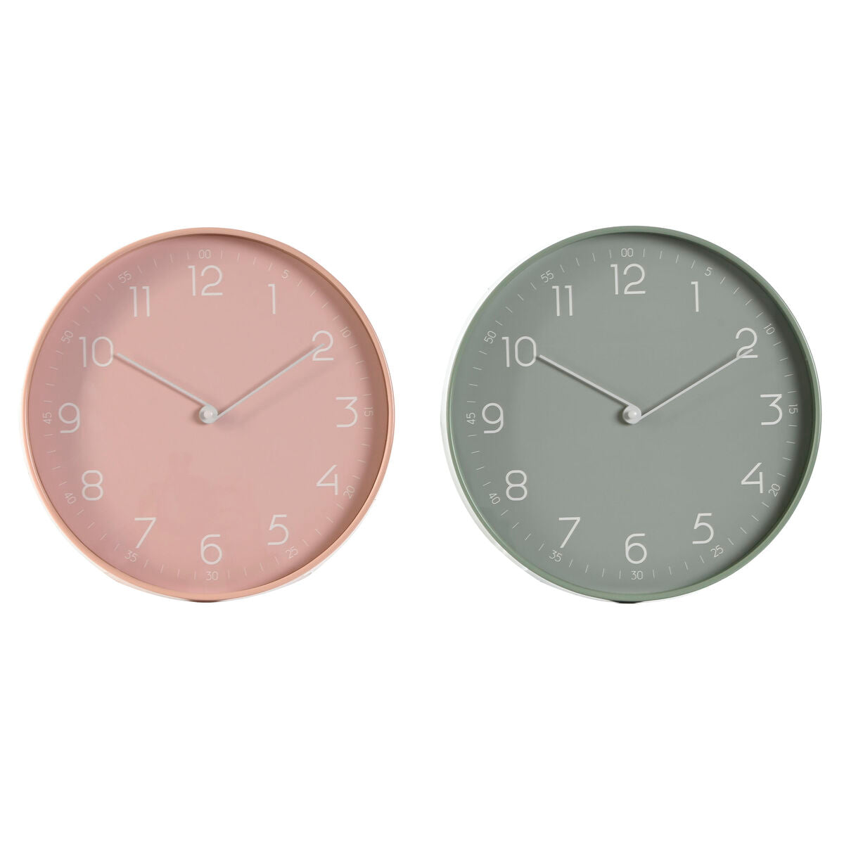 Wall Clock Home ESPRIT Mint PVC 30 x 4 x 30 cm (2 Units)-0
