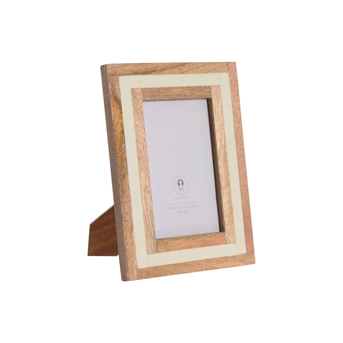 Photo frame Home ESPRIT White Natural Bone Mango wood Urban-0