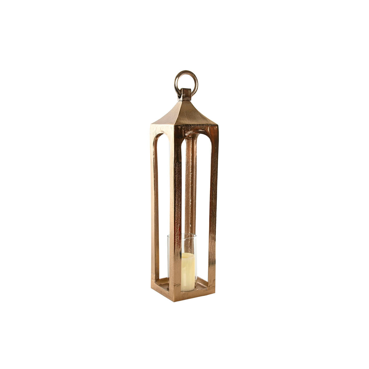 Lantern Home ESPRIT Golden Aluminium Crystal Arab 14 x 14 x 65 cm-1
