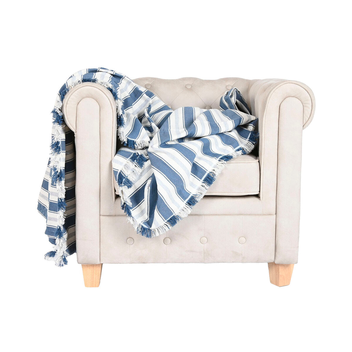 Bed Cover Home ESPRIT Blue Grey-2