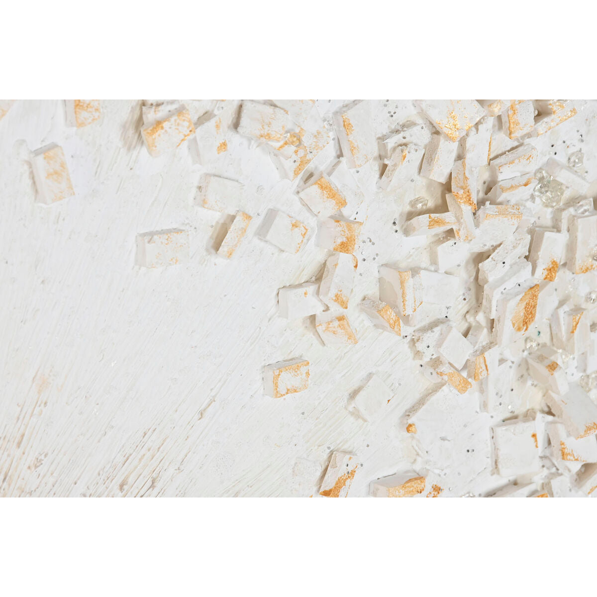 Painting Home ESPRIT White Circles 102 x 4,5 x 102 cm (2 Units)-2