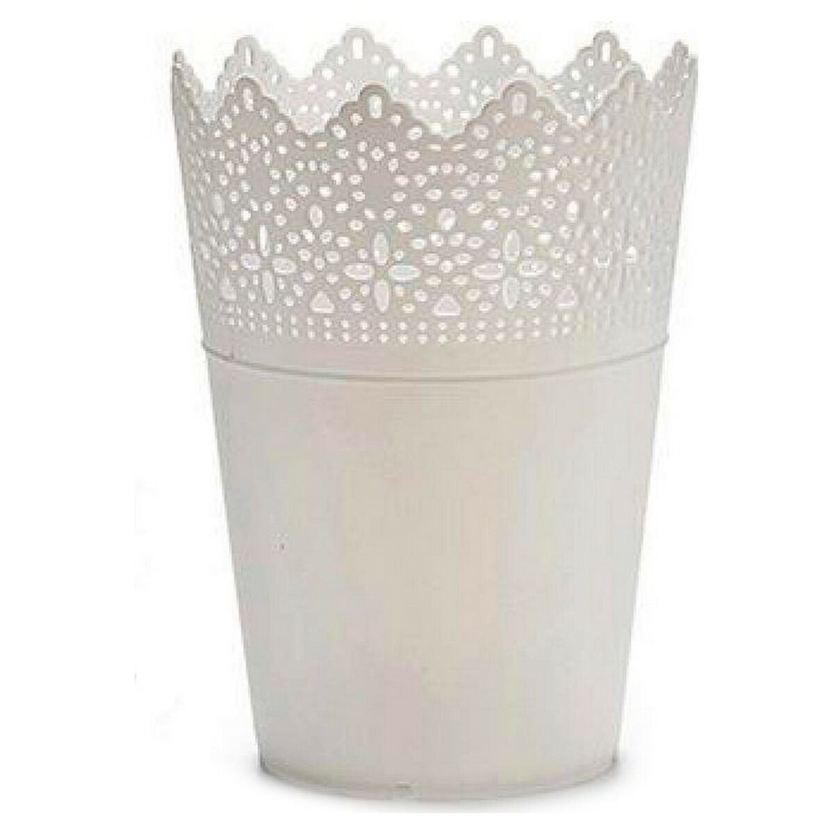 Planter Ibergarden White Plastic 15 x 18 x 15 cm-0