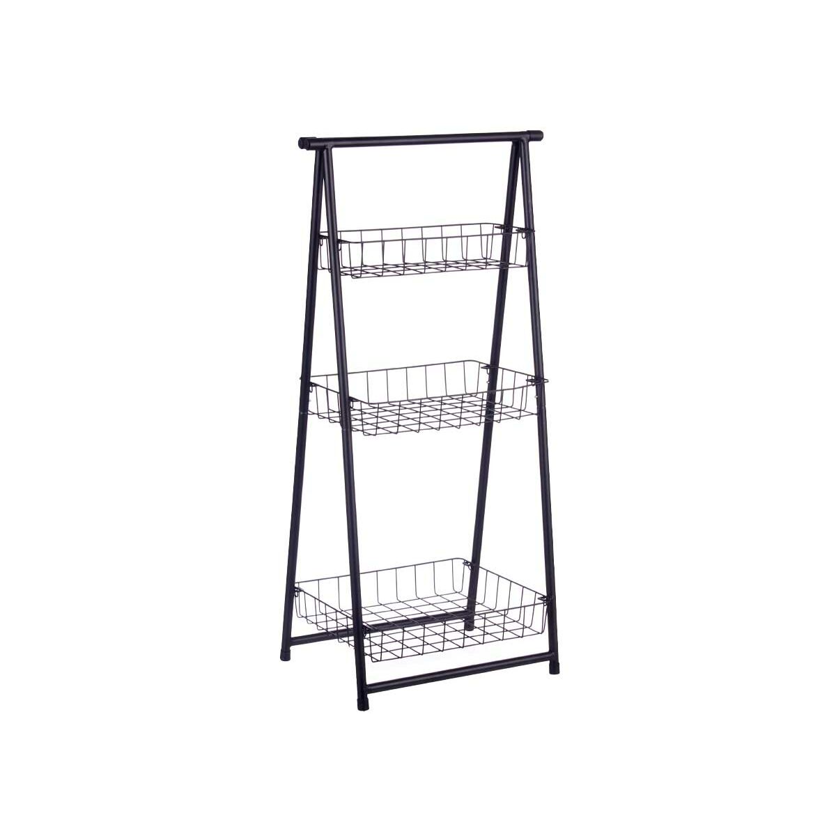 Shelves Kinvara CN-W2672C-A Black Iron 44 x 31 x 90 cm-0