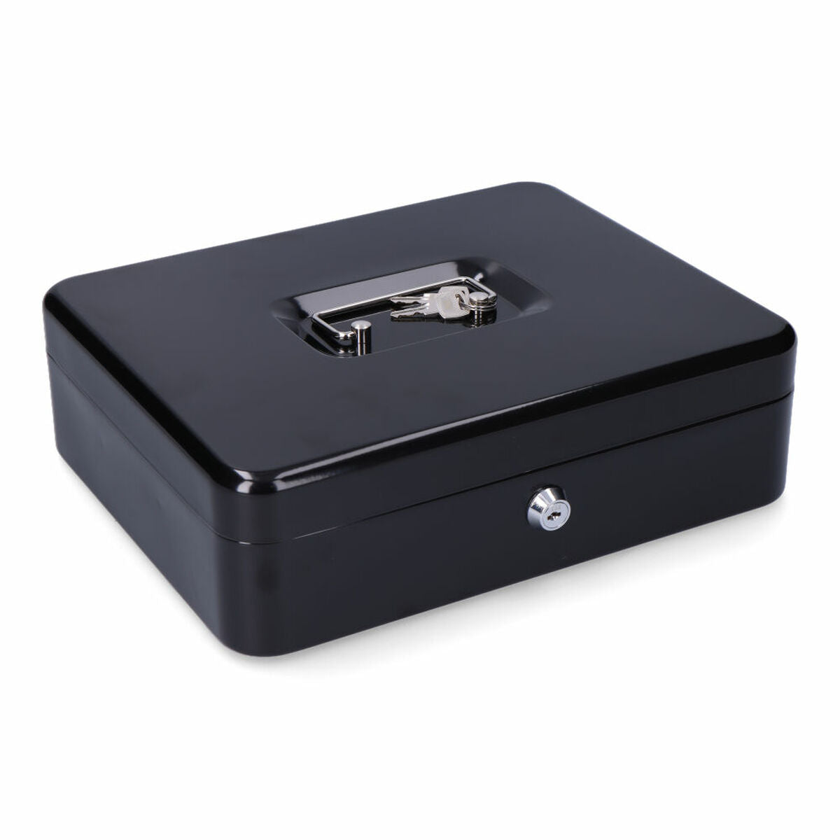Safe-deposit box Micel CFC09 M13402 Black Steel 30 x 24 x 9 cm 300 x 240 x 90 mm-0
