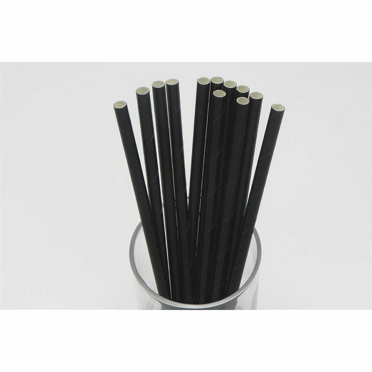 Straws Algon Cardboard Black 20 Pieces 24 Units-4