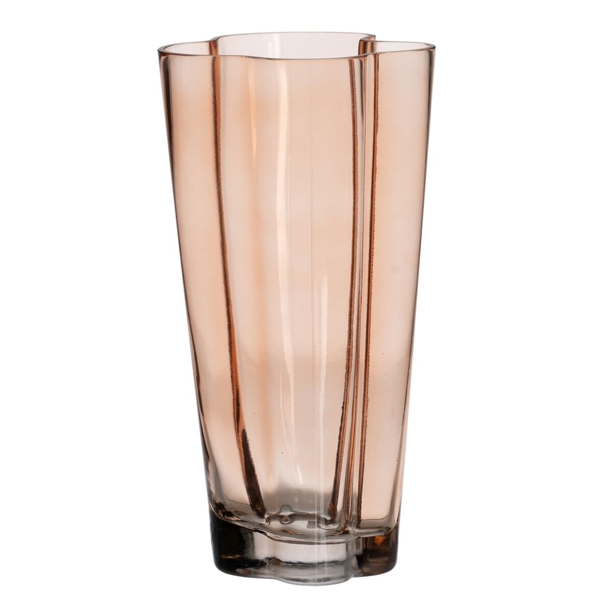 Vase Brown Crystal 15,5 x 15 x 30 cm-0