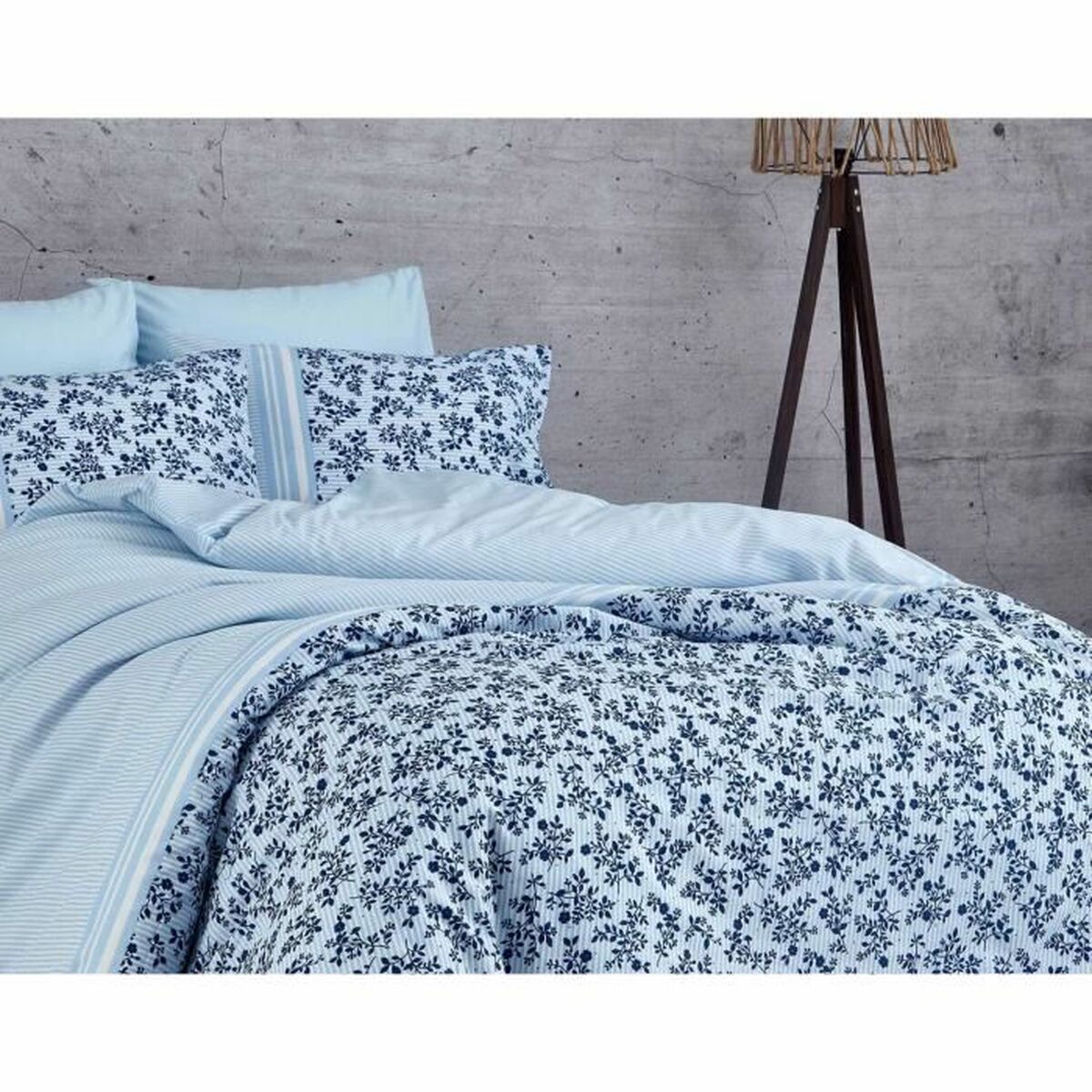 Duvet cover set Blue Super king 3 Pieces-1