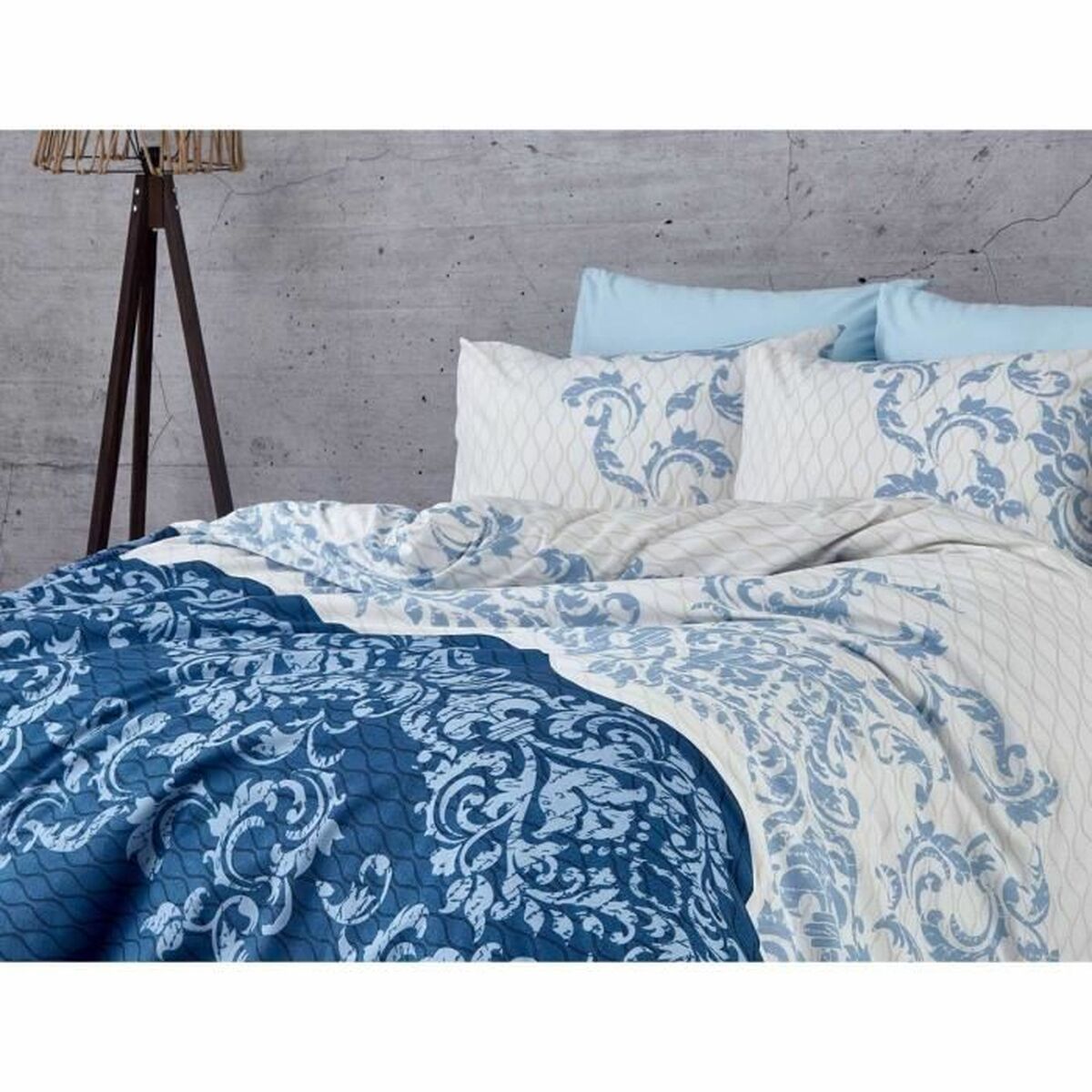 Duvet cover set Blue Super king 3 Pieces-2