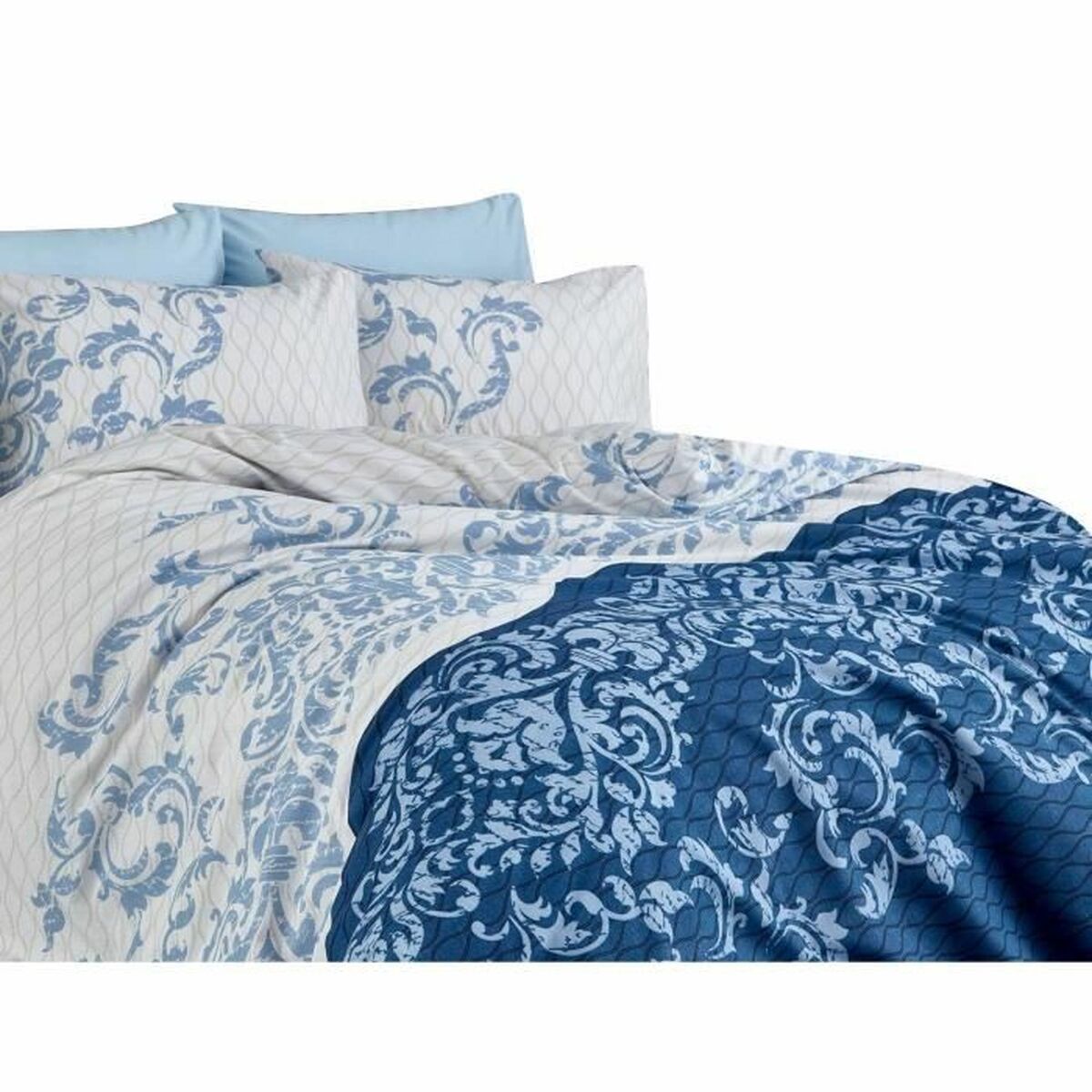 Duvet cover set Blue Super king 3 Pieces-0
