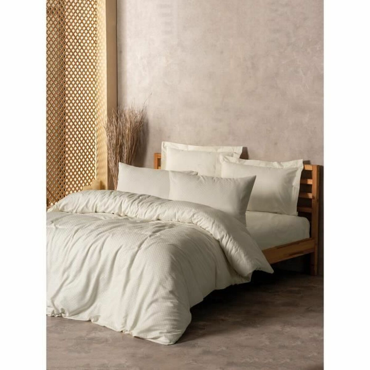 Duvet cover set White 220 x 240 cm-0