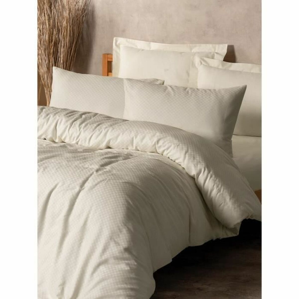Duvet cover set White 220 x 240 cm-1