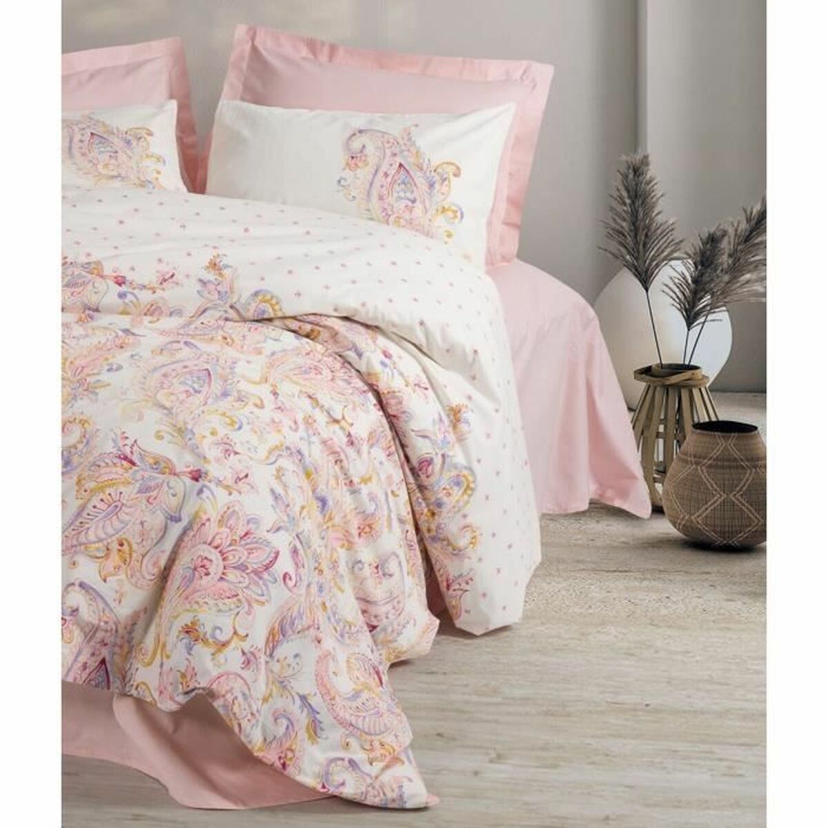 Duvet cover set Pink 220 x 240 cm-2