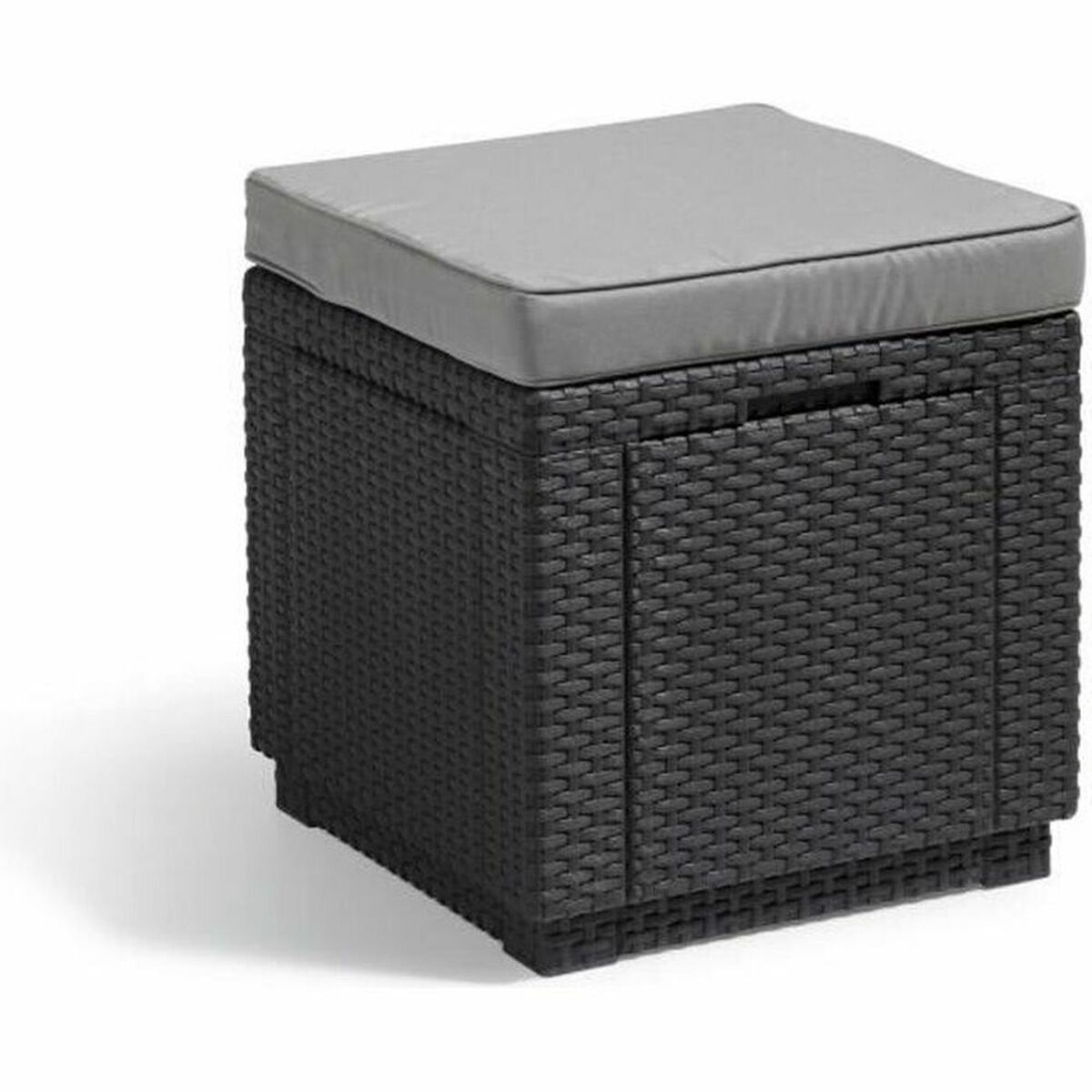 Pouffe Allibert by KETER Dark grey Synthetic resin 42 x 42 x 39 cm-0