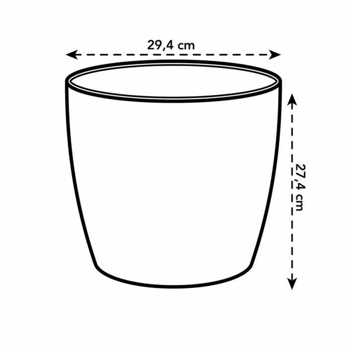 Plant pot Elho 5642723015000 White polypropylene Plastic Circular-2