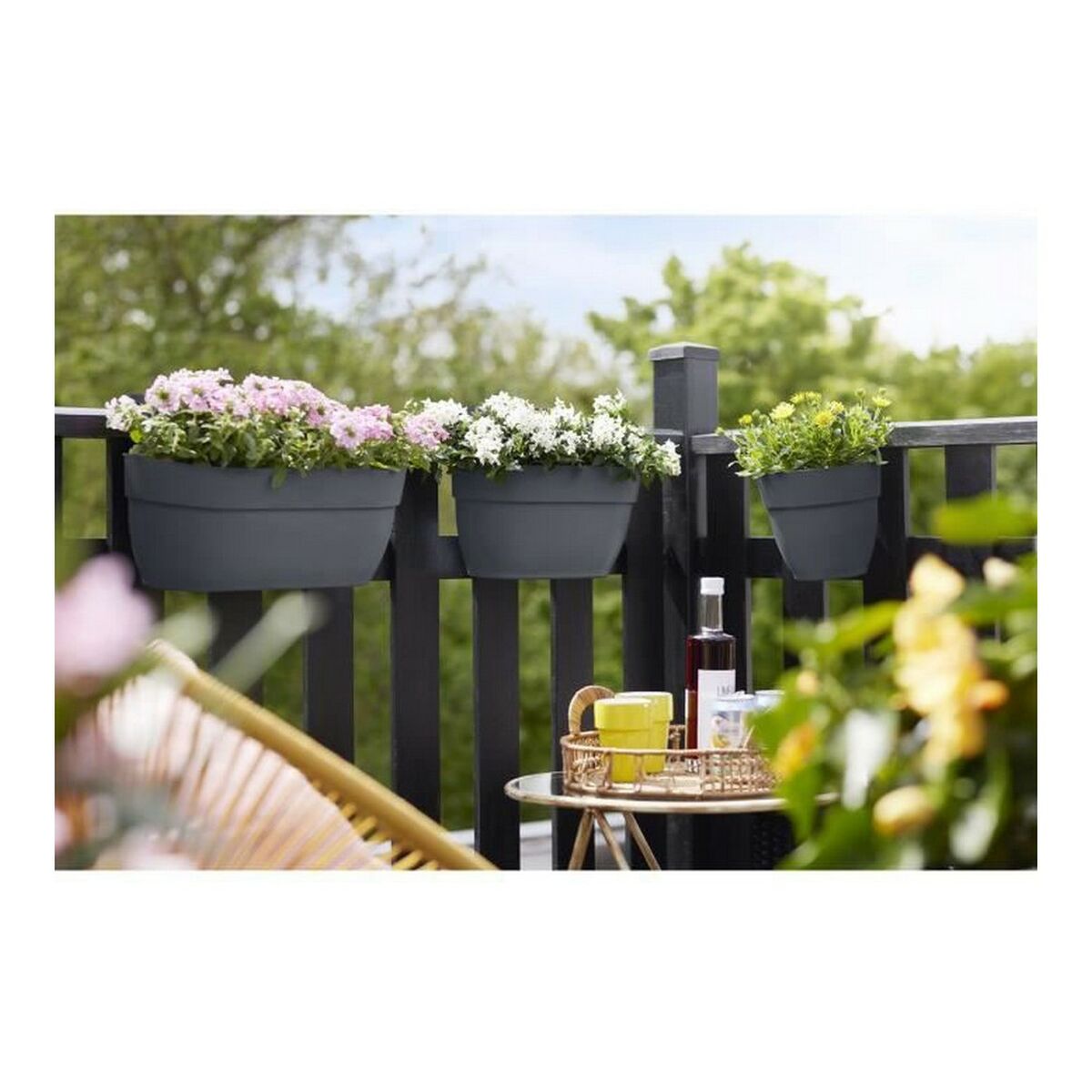 Plant pot Elho Anthracite 24 x 46 x 26,5 cm-3