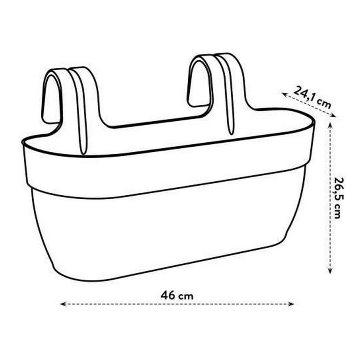 Plant pot Elho Anthracite 24 x 46 x 26,5 cm-1