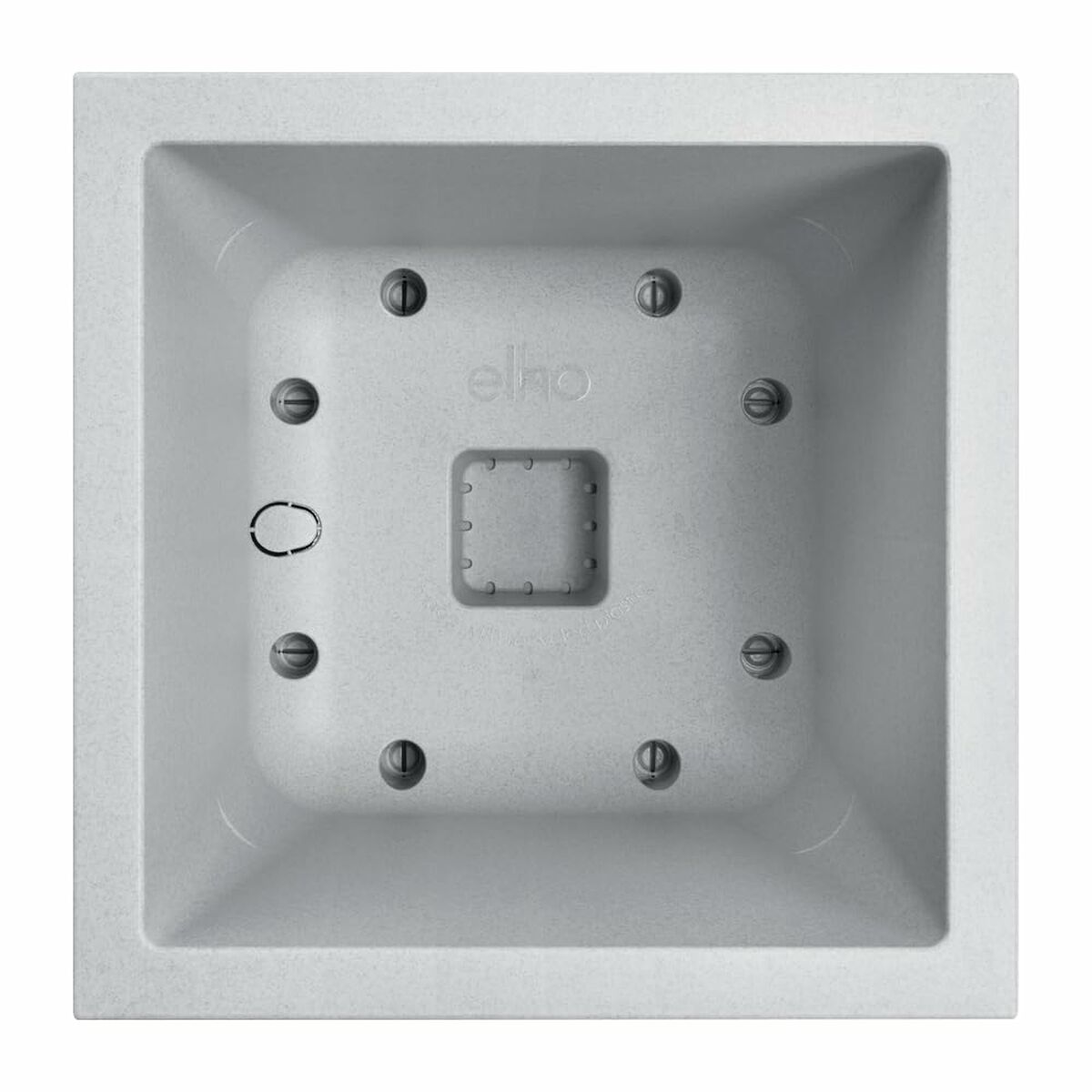 Plant pot Elho White Ø 29,5 cm Plastic Squared Modern-2