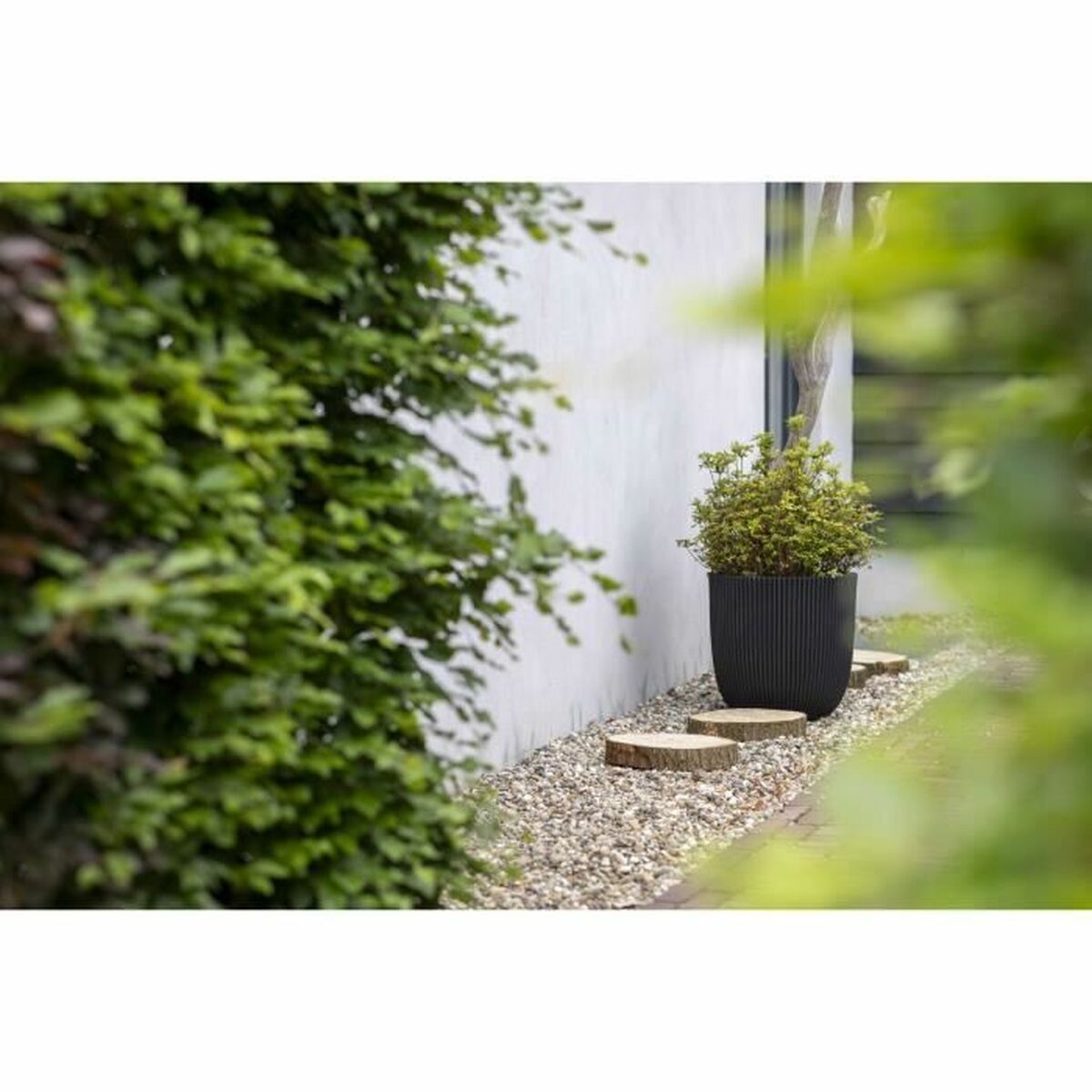 Planter Capi Europe Black Plastic Ø 43 cm-1