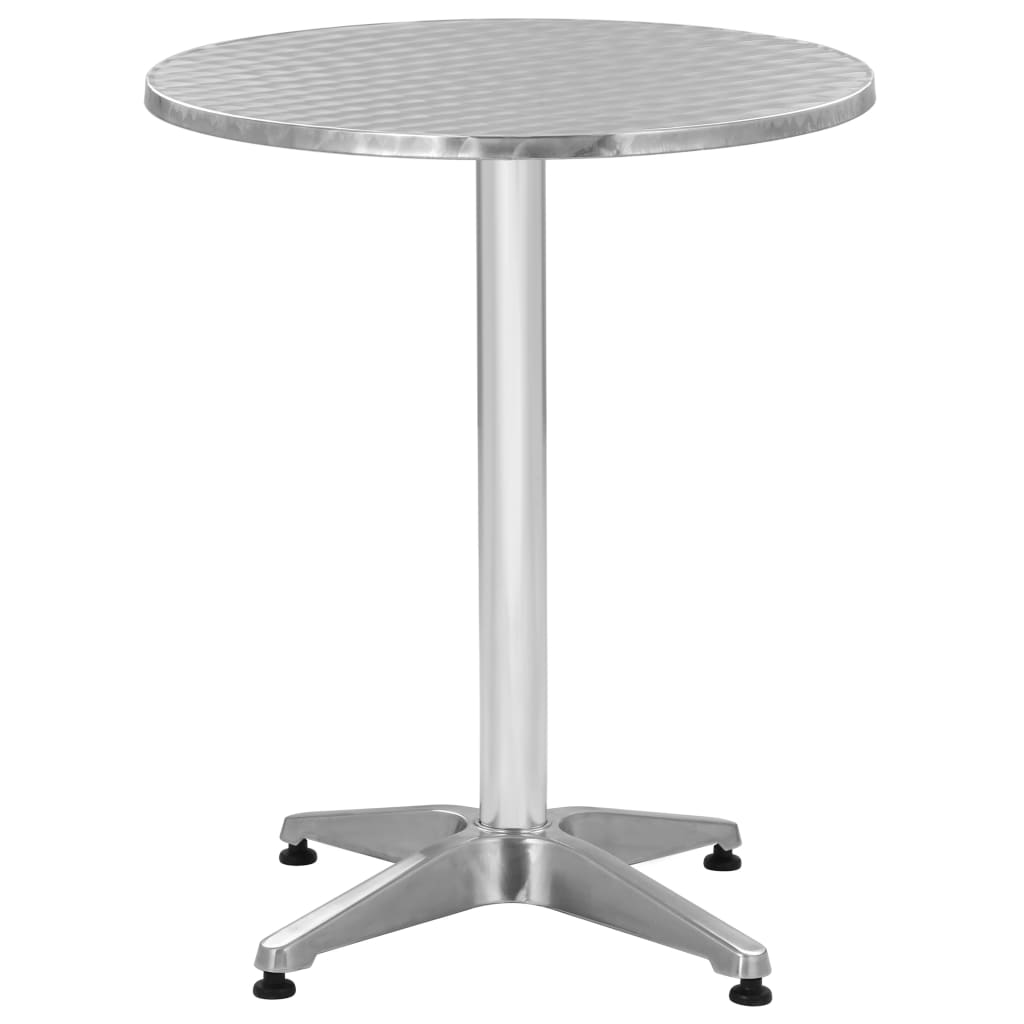 vidaXL Bistro Table Outdoor Side Table Garden Porch Deck Furniture Aluminum-2