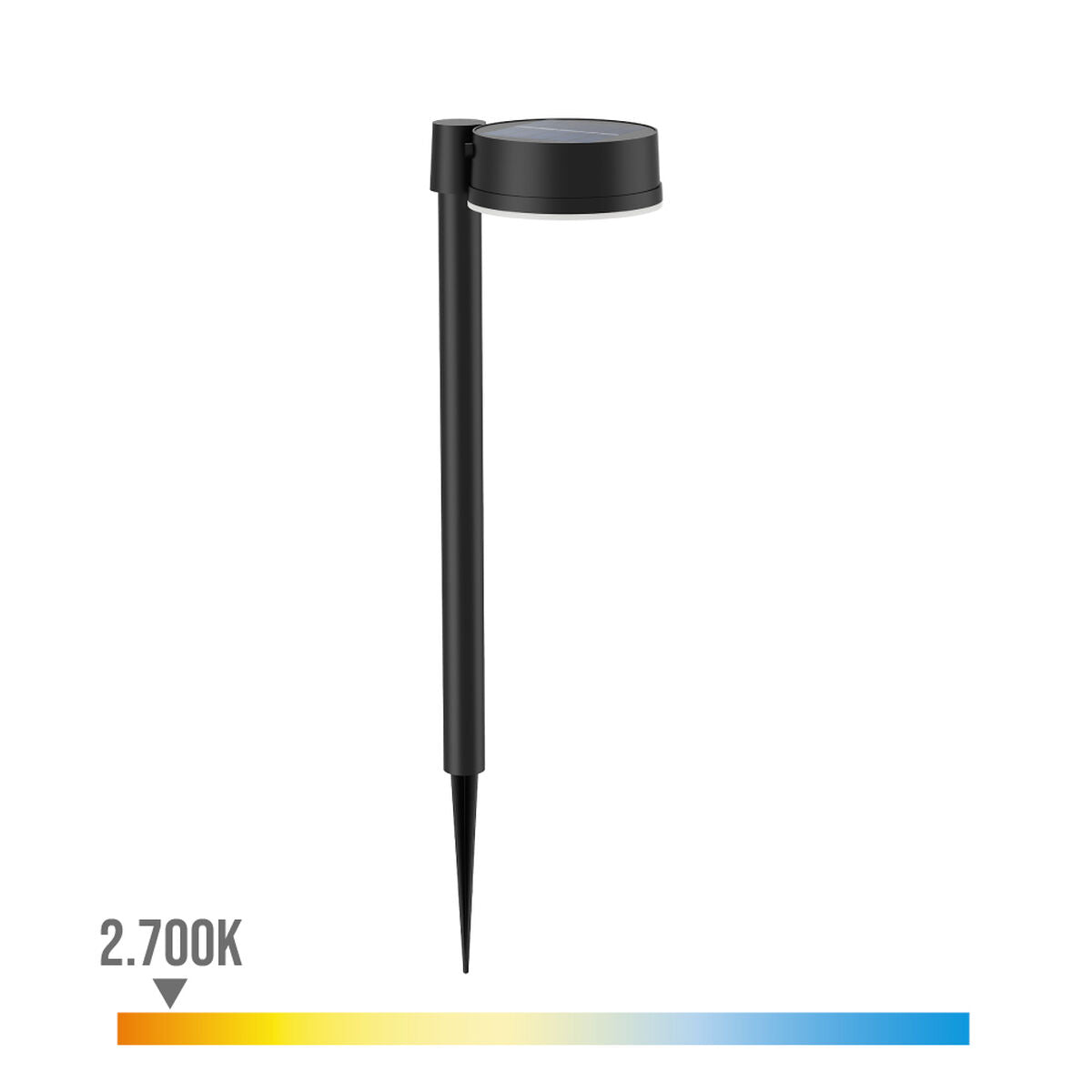 Solar garden lights Philips Vynce 1,5 W 11,2 x 14,2 x 54 cm Black Plastic Circular (2700 K) (Soft green) (1 Unit)-3