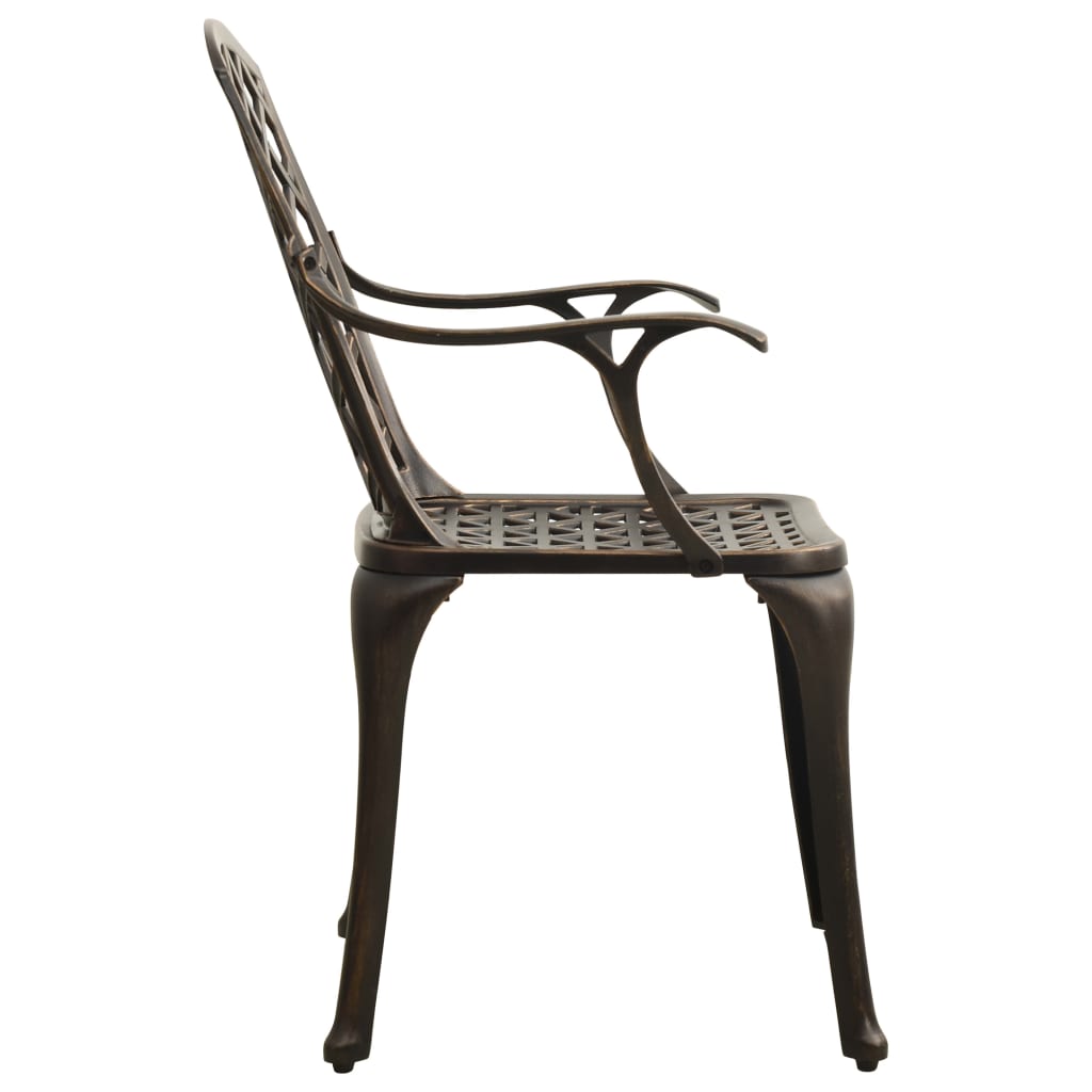 vidaXL Patio Chairs Patio Furniture for Garden Porch Backyard Cast Aluminum-4