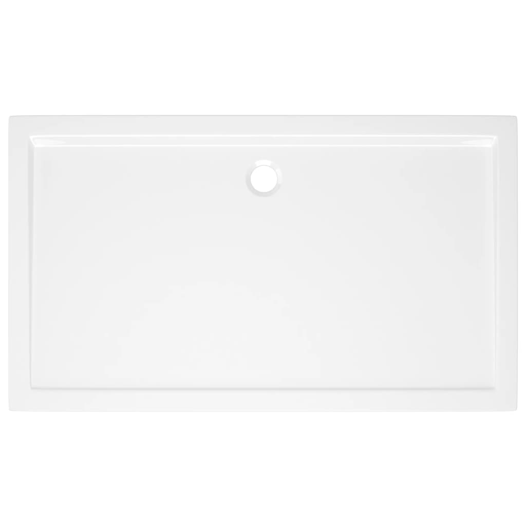 NNEVL Rectangular ABS Shower Base Tray White 70x120 cm-4