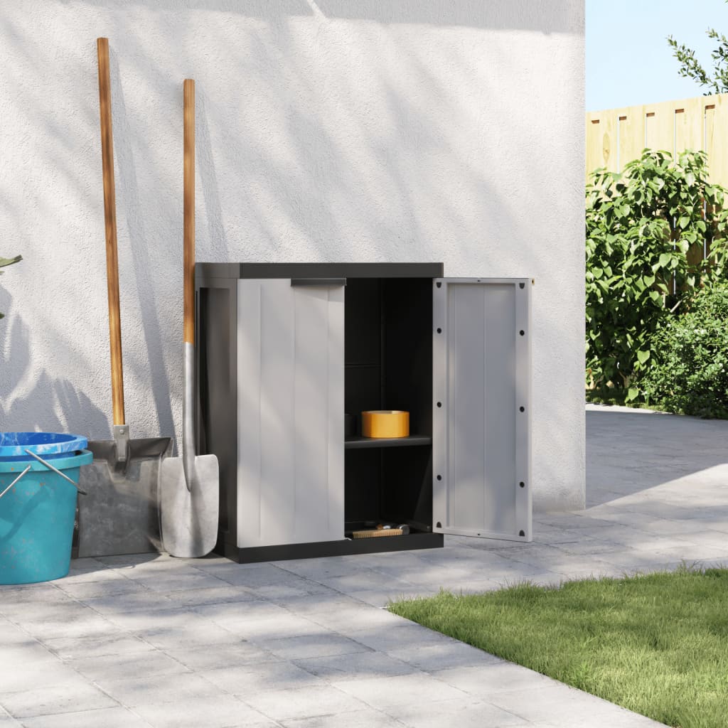 vidaXL Outdoor Storage Cabinet Utility Cupboard Garden Patio Furniture PP-9