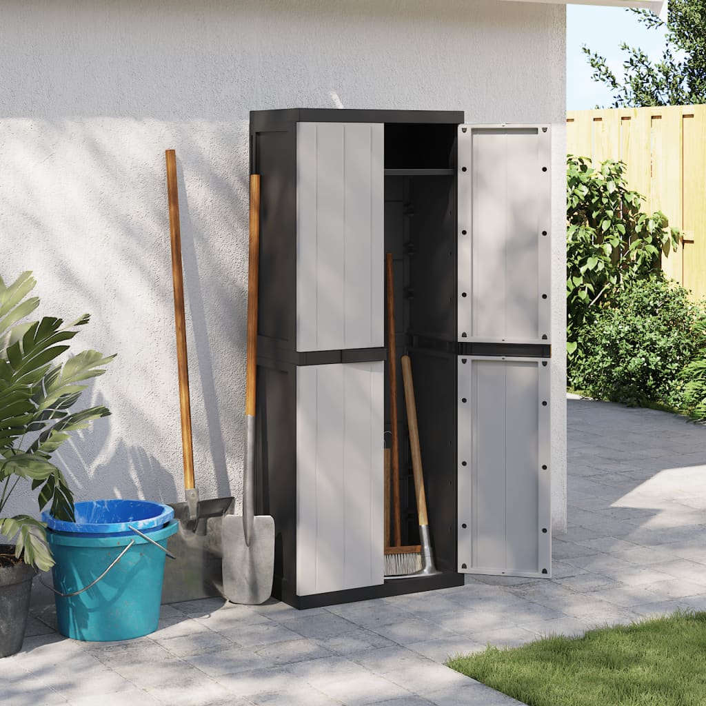 vidaXL Outdoor Storage Cabinet Utility Cupboard Garden Patio Furniture PP-13
