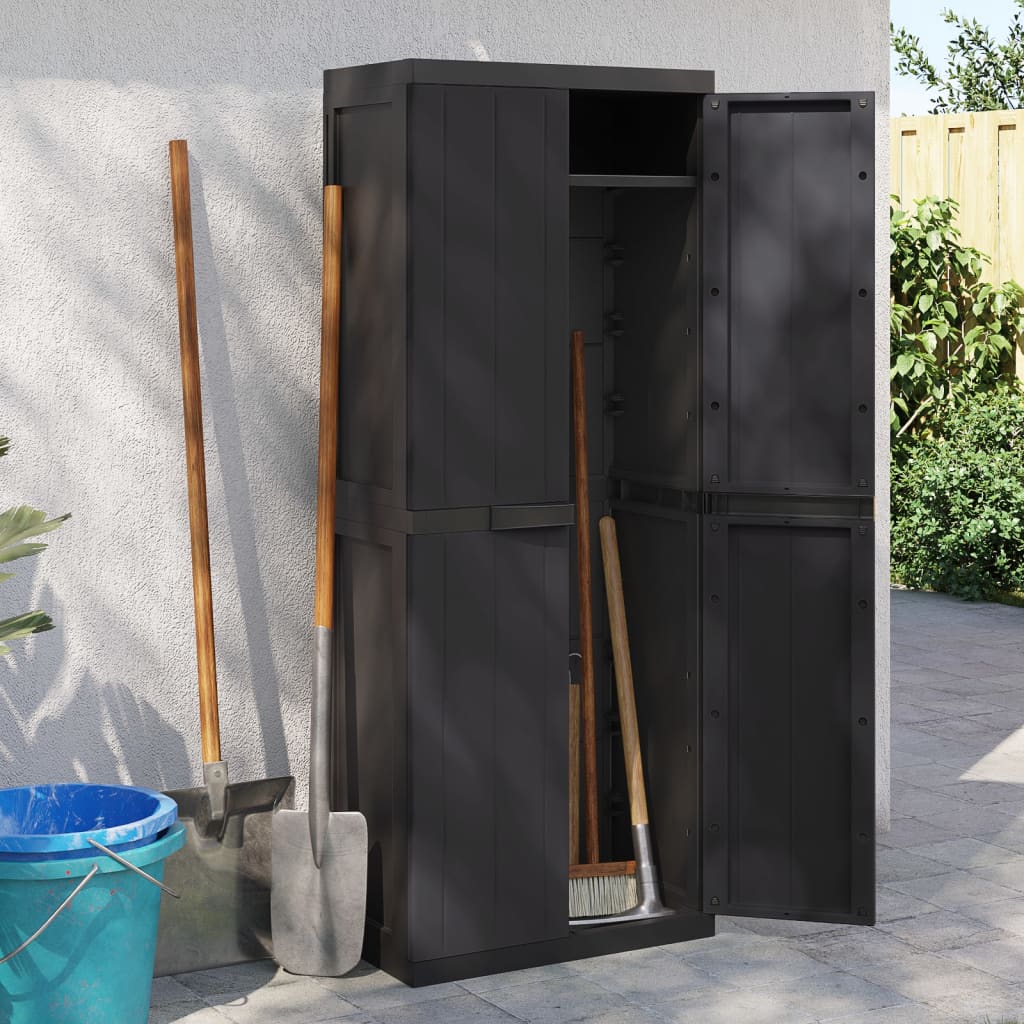 vidaXL Outdoor Storage Cabinet Utility Cupboard Garden Patio Furniture PP-8