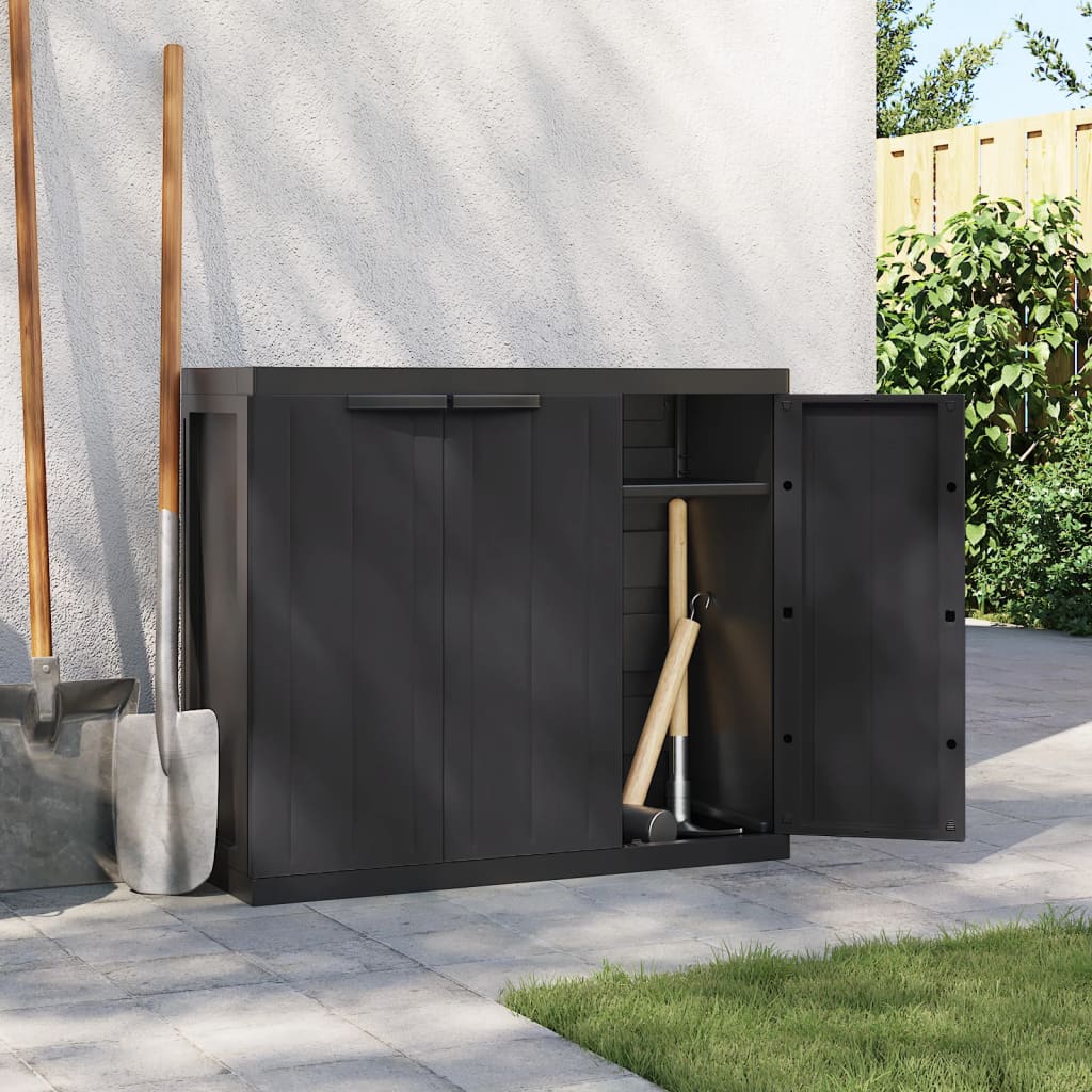 vidaXL Outdoor Storage Cabinet Utility Cupboard Garden Patio Furniture PP-7