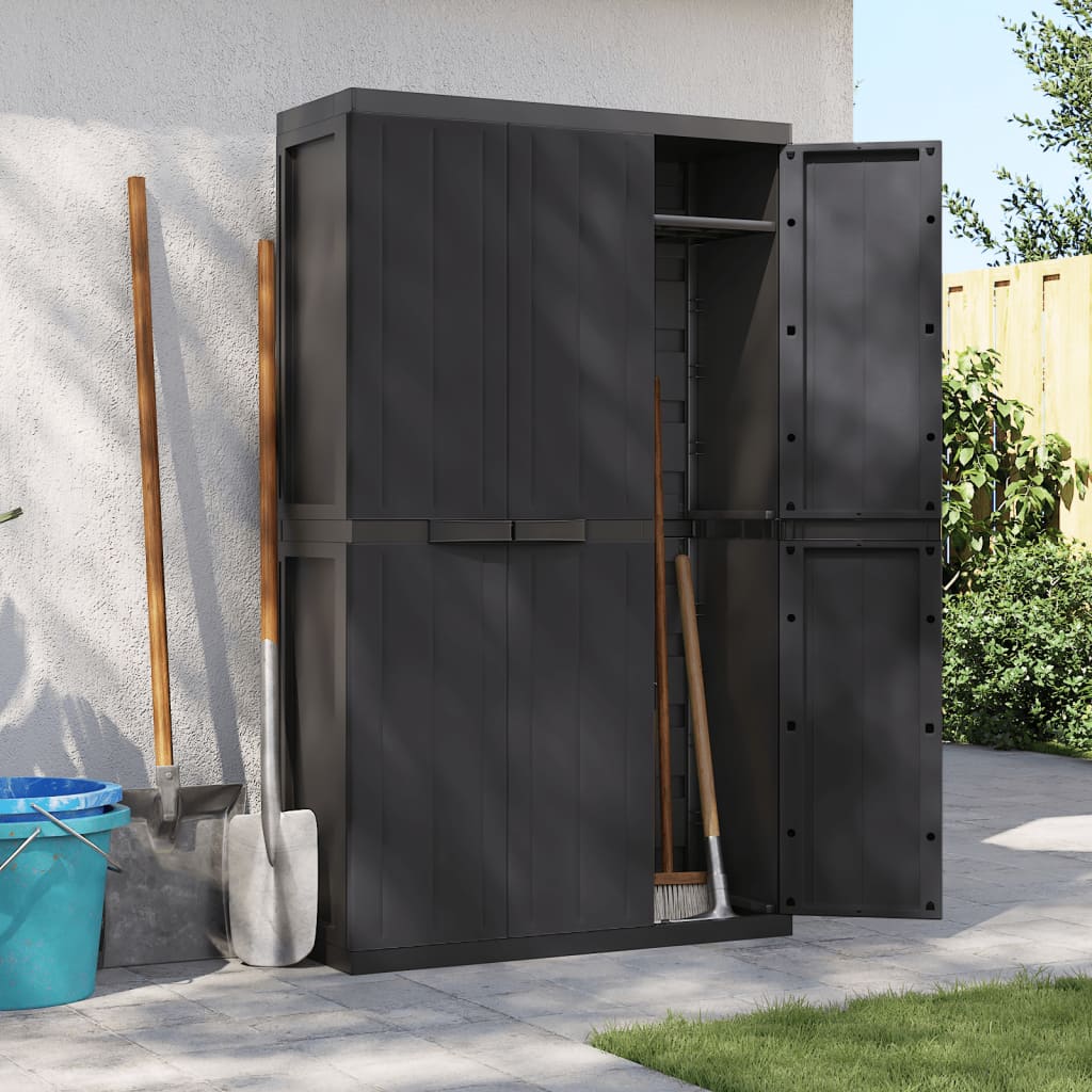vidaXL Outdoor Storage Cabinet Utility Cupboard Garden Patio Furniture PP-6