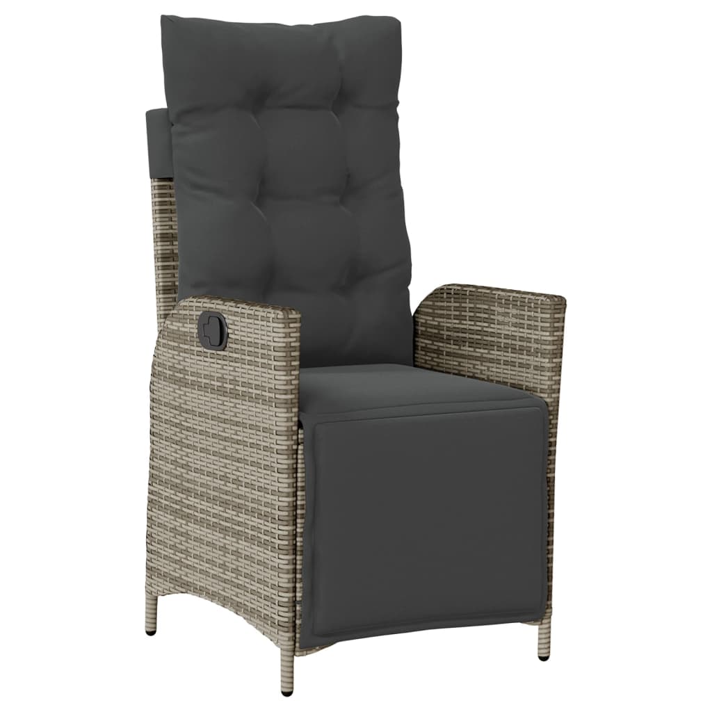 vidaXL Patio Dining Set with Cushions Outdoor Garden Furniture Poly Rattan-1