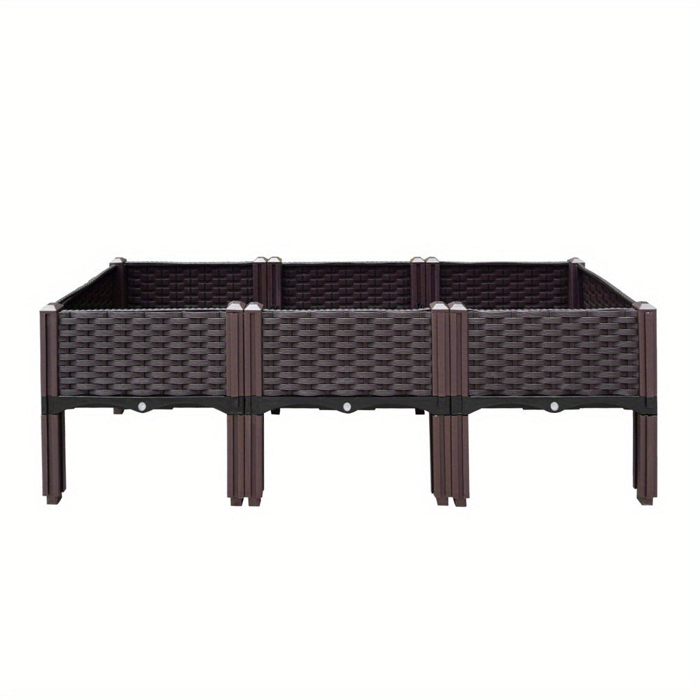 Raised Garden Bed Planter Box for Herbs & Vegetables-2