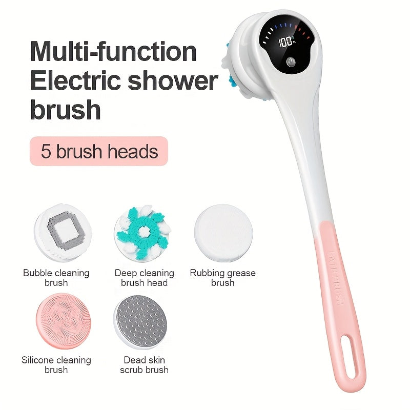 Electric Back Scrubber USB Rechargeable Body Brush-2