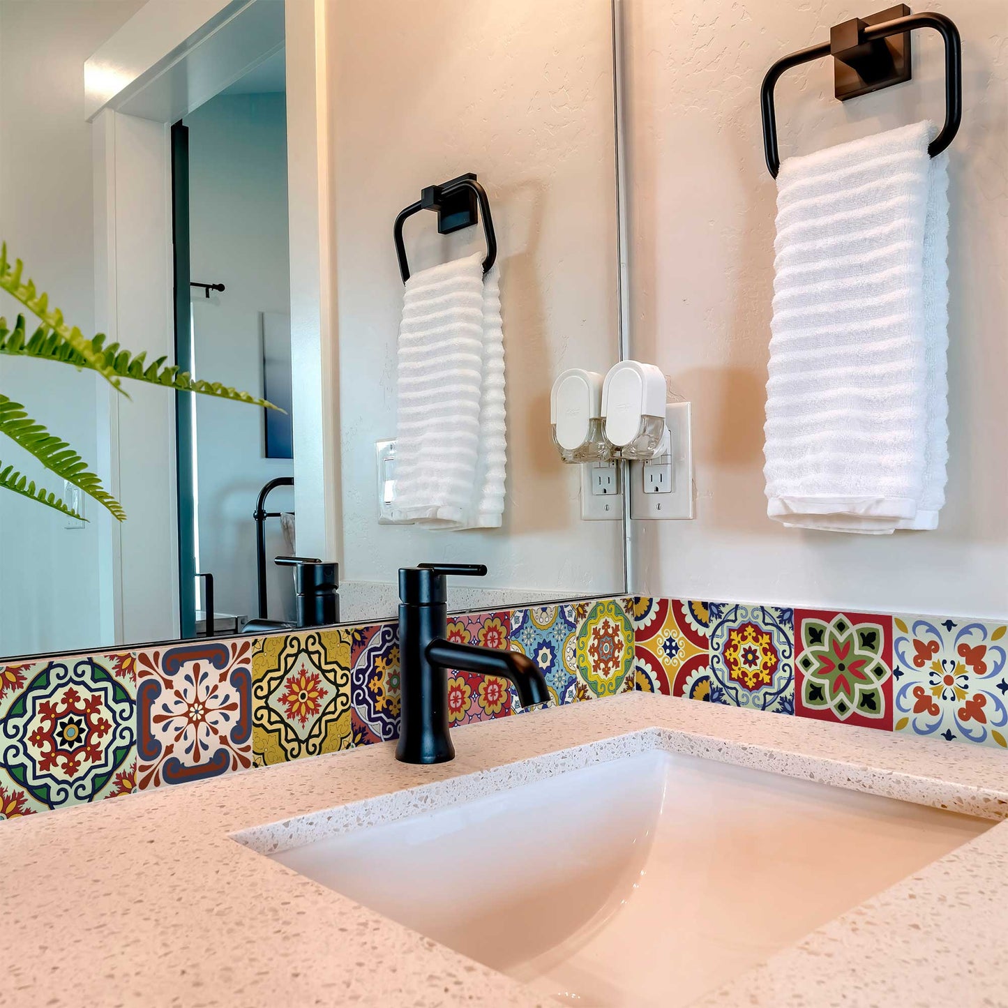 Mixed designs model colorful backsplash for wall renovation Tile stickers Model - C55-2