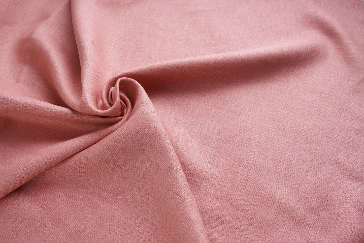 Dusty Rose Hemp Fabric | Organic | 170gsm | 147cm Wide | GOTS Certified-2