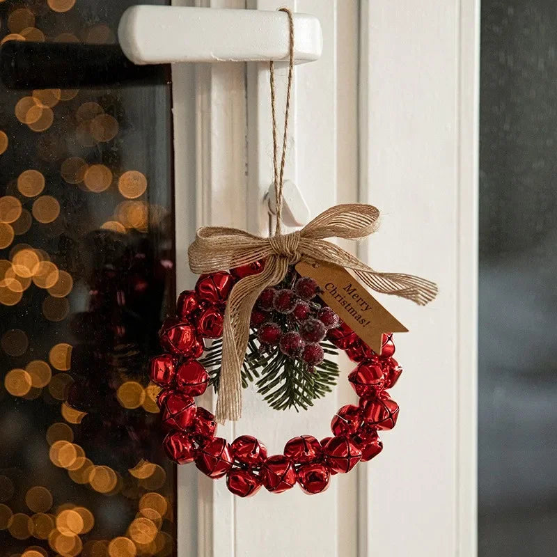 Christmas Bell Pendant Tree Wreath Door Hanging Decor-2