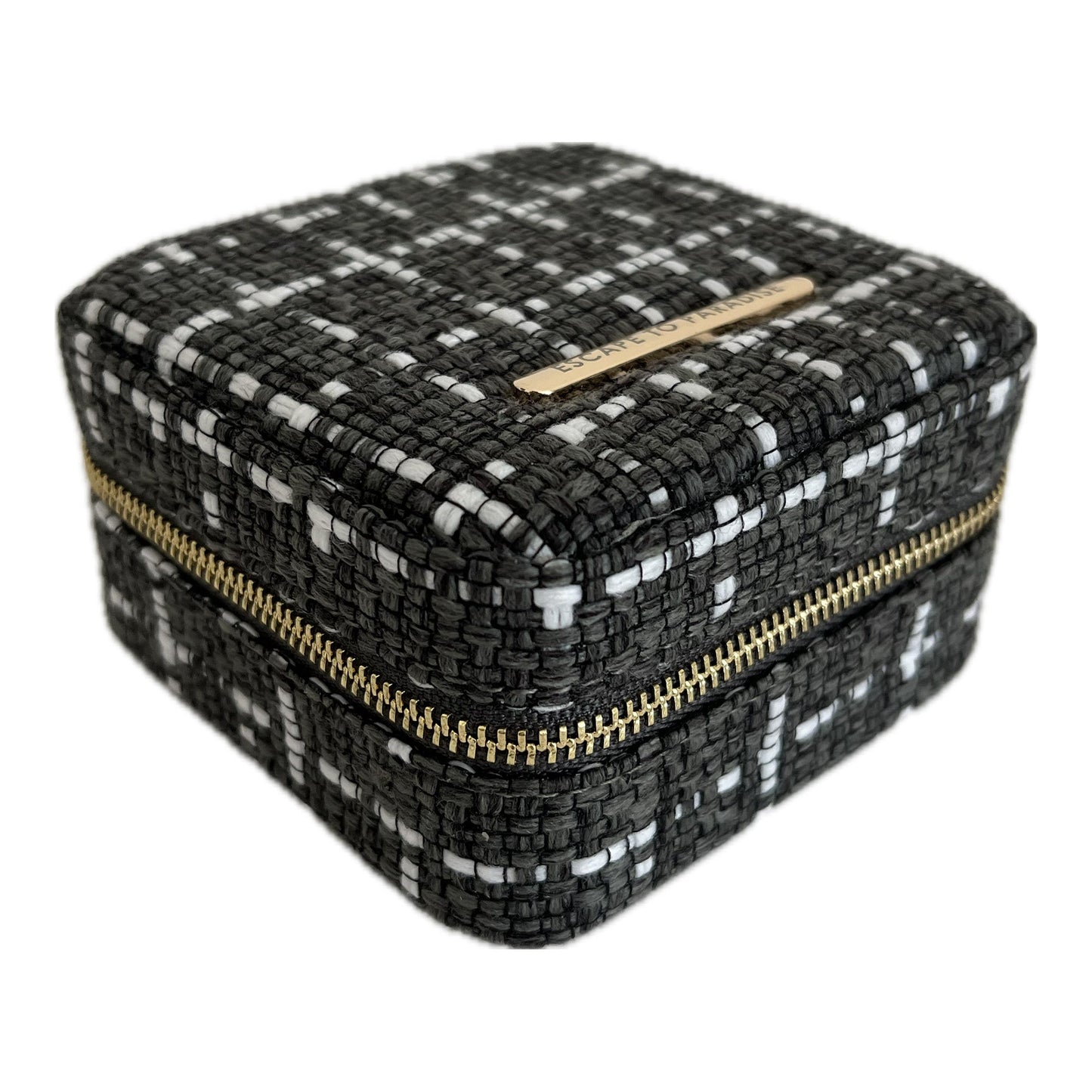 Small Tweed Jewellery Box-Khaki-0
