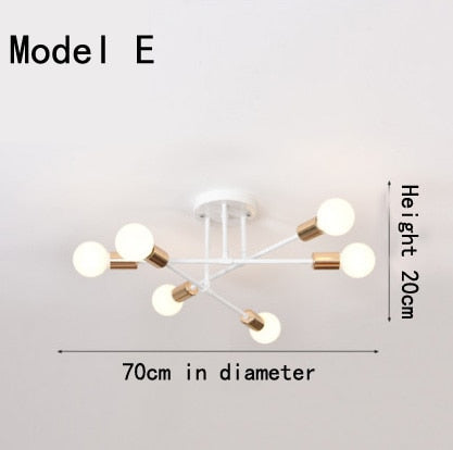 Modern Long Pole Rotating Ceiling Lamp-2