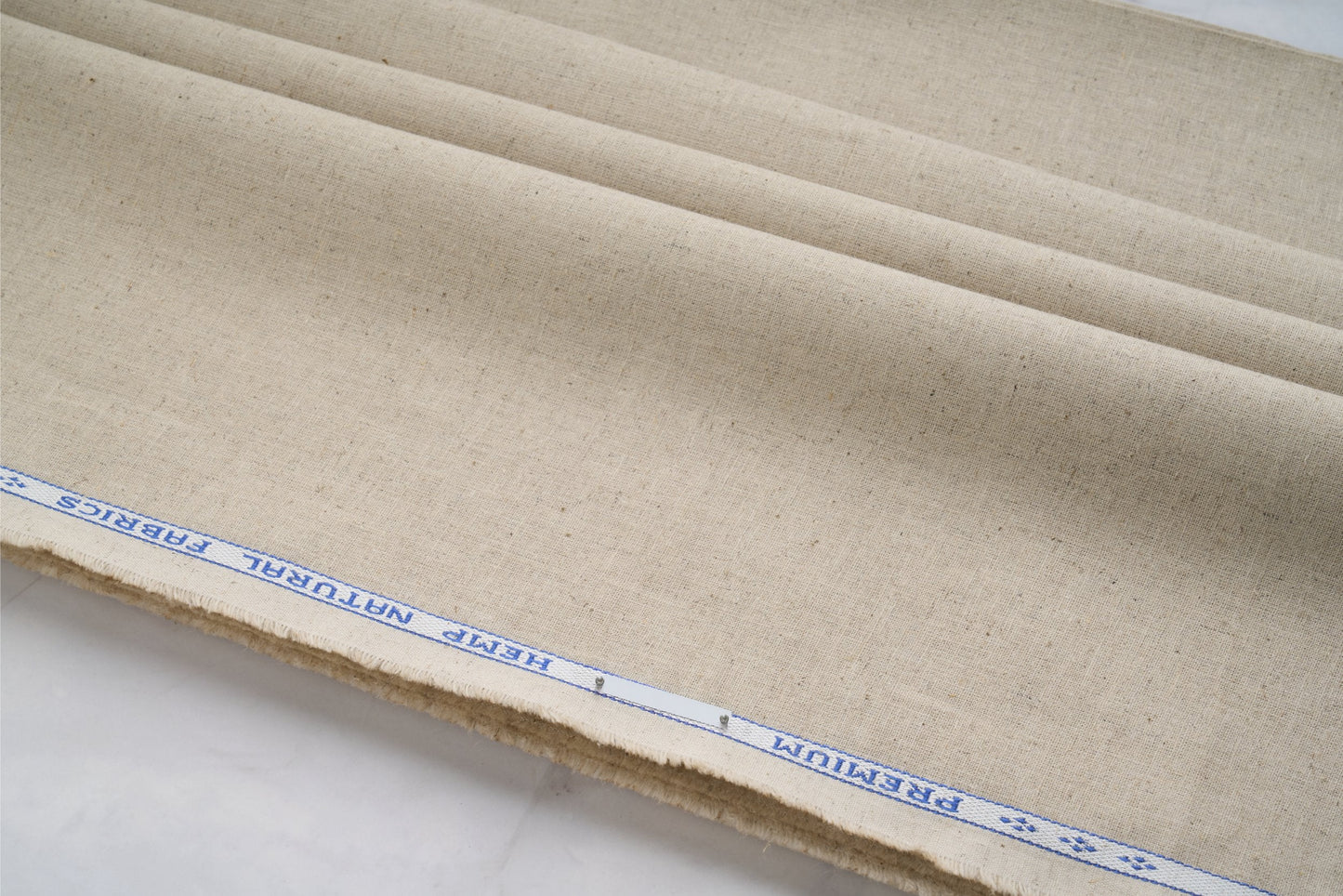 Organic Hemp Fabric - Natural | 165gsm | 147cm | GOTS Certified | Ideal for Curtains, Upholstery & Clothing-0